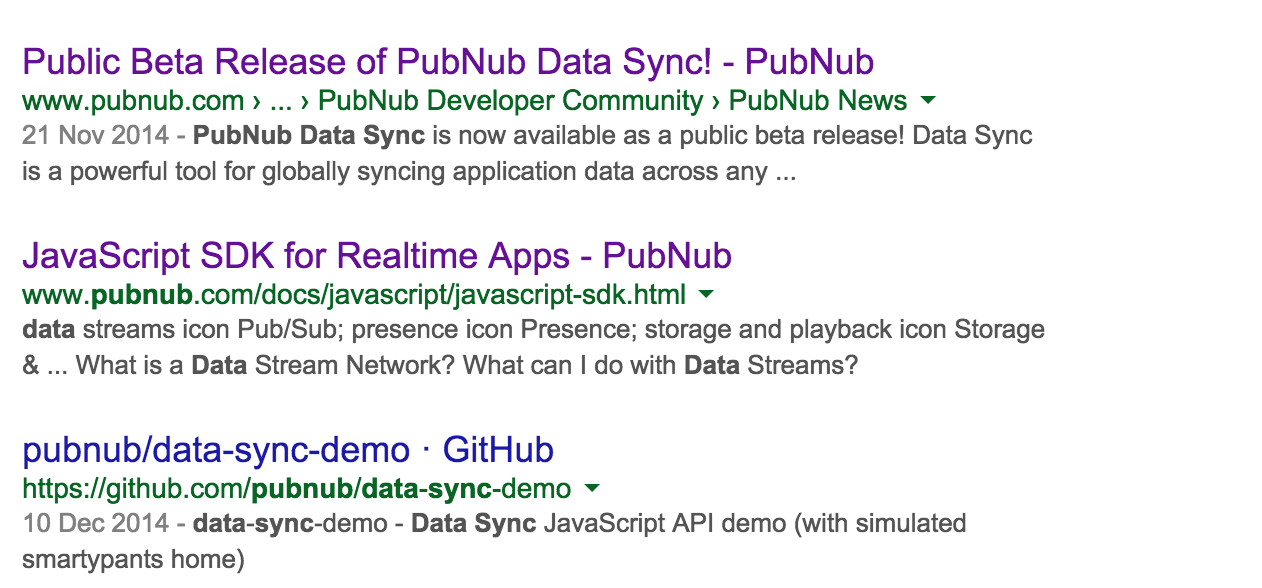 Where has PubNub Data Sync gone?