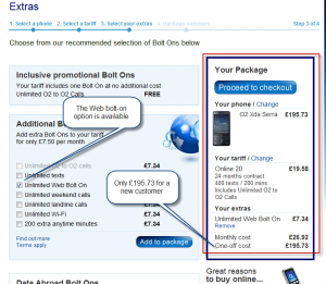 O2 New Sales Page